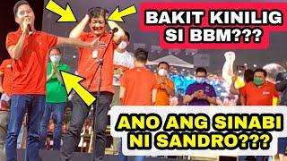 BAKIT KINILIG SI BBM??? #bbm #sandromarcos