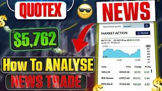  How To  Analysis News | How To Read News & Trade | Sureshot Trade in News | Quotex | LTB