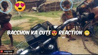 Bacchon ka cute  Reaction  || Yu ba Biker Blog