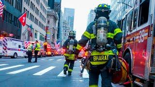 HUGE FDNY RESPONSE to Major ALL-HANDS HazMat Incident In Midtown [ Manhattan 10-75 Box 874 ]