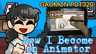 How I Become an animator (Animation)//ft. Gaomon PD1320 Unbox and Review