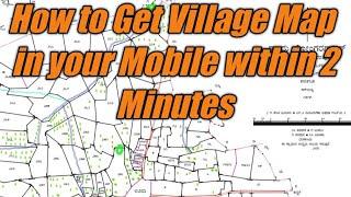 How to get Village Map with Survey Numbers | Village Map in mobile Phone |