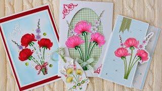 Colouring the Peony Posy digi image from Ruth Hamilton Design with Tonic Studios Alcohol Markers