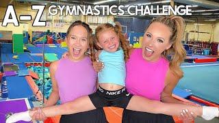 WE DID THE A-Z GYMNASTICS CHALLENGE WITH OUR #1 FAN ‍️ (KALLI VS HALLIE)