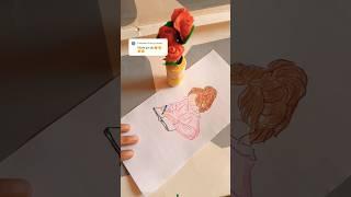 Study girl drawing beautiful #trendingshorts #art #artjourney