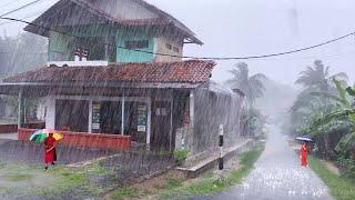 Big Thunder & Rain Sounds | Storm White Noise | I Walk Very refreshing and soothing