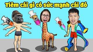 Tiến hóa con người tiêm con gì nhận sức mạnh con đó trong MERGE ANIMALS 3D