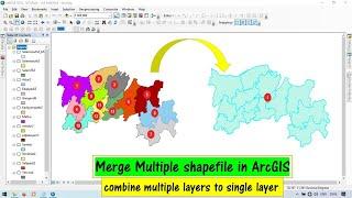 Merge Multiple shapefile in ArcGIS