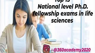 Top10|15|20| PhD. Fellowship exam in India|life sciences|Biotechnology|CSIR NET|JRF