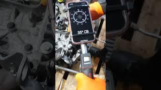 (DIY) Tightening a cylinder head with an iPhone protractor