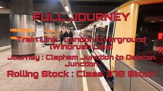 London Overground (Windrush line) from Clapham Junction to Dalston Junction | Full Journey