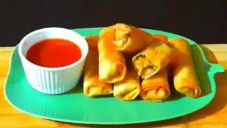 Vegetable Spring Rolls।। Easy Homemade Vegetable Spring Rolls ।। Shishirer Rannaghor