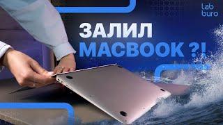 Что делать если залил MacBook? Первая помощь MacBook если вы пролили на него воду или др жидкость!