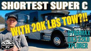 SHORTEST Super C Towing 20K LBS! 2024 Dynamax DX3 32KD Super C Motorhome