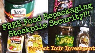 FREE Food Repackaging Stockpile Security/Protect Your Investment #martinmidlifemisadventures #prep