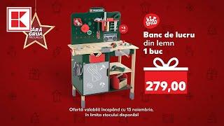 Oferta Kaufland din 13 noiembrie: banc de lucru și căsuță de păpuși pentru copii