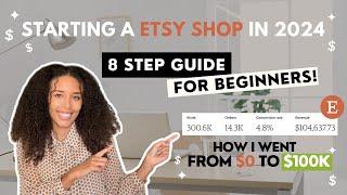 HOW TO START AN ETSY SHOP IN 2024 | ETSY BEGINNER GUIDE | BUILD A 6 FIGURE ETSY STORE