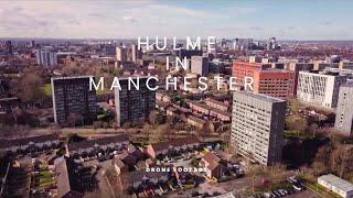 Manchester skyline : Hulme to Chester road : Drone footage