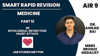 FMGE Medicine Rapid Revision: MYOCARDIAL INFARCTION Everything You Need to Know PART 12