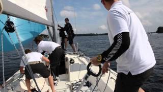 Crash at Matchrace Svendborg 10.aug 2013