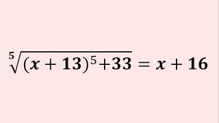 An Interesting Radical Equation | Math Olympiad Preparation