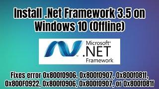 Install .Net Framework 3.5 on Windows 10