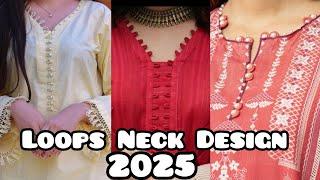 65+ Gala Design Ideas For Summer Dress | Dori Loops Neck Design | Loops Gala Design