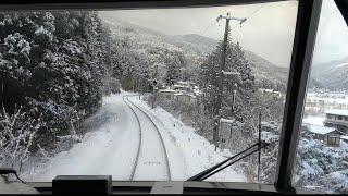 4K cab view - Takayama Line Wide View Express Train "Hida"  No.3 Nagoya to Toyama, Japan