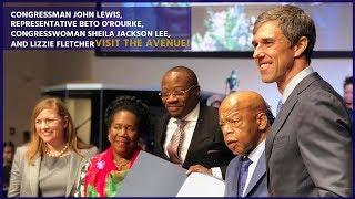 John Lewis, Beto O'Rourke, and Congresswoman Sheila Jackson Lee at WABC!