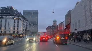 Driving in Copenhagen, Denmark - December, 2021 #denmark #copenhagen #driving#trending