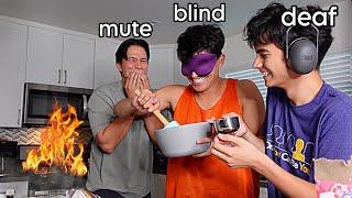 BAKING BLIND DEAF MUTE CHALLENGE (ft. Brothers)