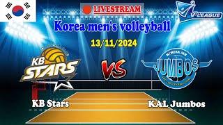 라이브배구 [Live] | KB Stars vs KAL Jumbos (KB손해보험 vs 대한항공) | Korean men's v-leuage