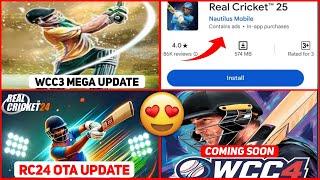 Real Cricket 24 New Update | Wcc3 New Update | Wcc4 New Game | Real Cricket 25 Coming | Rc24 Update