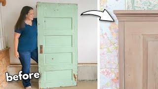 How to Upcycle an Old Door into a Beautiful Headboard