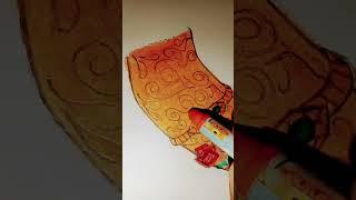 Amazing  art ll very easy to draw #hareKrishnahareramasong #creative art #shorts