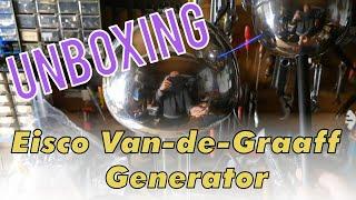 Eisco Van-De-Graaff Generator Unboxing (Science, Physics, Electricity)