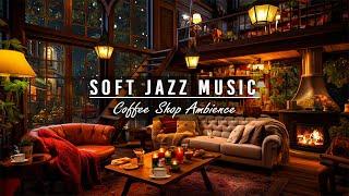 Soft Jazz Music & Cozy Coffee Shop Ambience  Relaxing Jazz Instrumental Music for Studying, Working