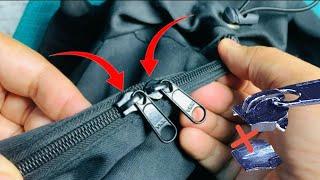 Zipper Slider Head Broken and Missing ! How to Install a Zipper Head on Bag