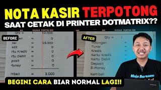 Nota Kasirmu Terpotong Terus? Tenang, Ada Solusinya! #notakasir #kasir #tutorialipos