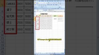SUMPRODUCT函数快速查询批量客户及产品信息  #official #office #excel #shorts #sumproduct