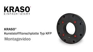 Montagevideo KRASO Kunststoffflanschplatte Typ KFP - MPA geprüft bis 3,0 bar