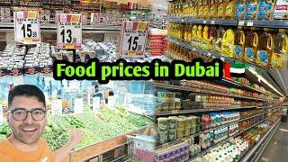 Food prices in Dubai. Grocery shopping.