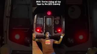 IShowSpeed reacts to riding all the lines in the NYC Subway #shorts