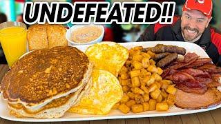 Undefeated "Big Porker" Pancake Breakfast Challenge!!