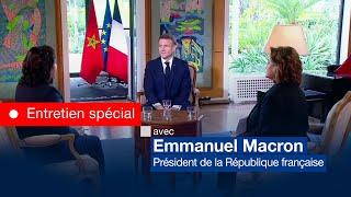 En Direct :  Entretien spécial avec le Président de la République française Emmanuel Macron