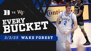 Duke 93, Wake Forest 60 | Every Bucket (3/3/25)