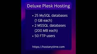 Deluxe Windows Hosting with Plesk 2024