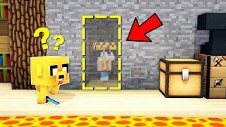 ¡ME ESCONDO EN LA HABITACIÓN SECRETA DE MINECRAFT!  EL ESCONDITE EN MINECRAFT