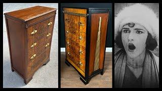 1920's Spiegel Dresser Art Deco Furniture Restoration DIY