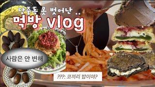 이럴거면 다이어트용 마들렌 웨 만들었어..? (Ft. 대식가 친구썰) | 쿠키에 다시 빠짐 ^^ | 당당베이커리, 코코로카라, 해브, 퀘스트쿠키, 파스타 요리 먹방 브이로그